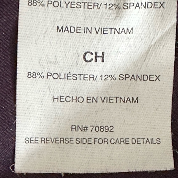 Apara  sz small compression workout pants  Plum and rose Like new - Picture 11 of 12